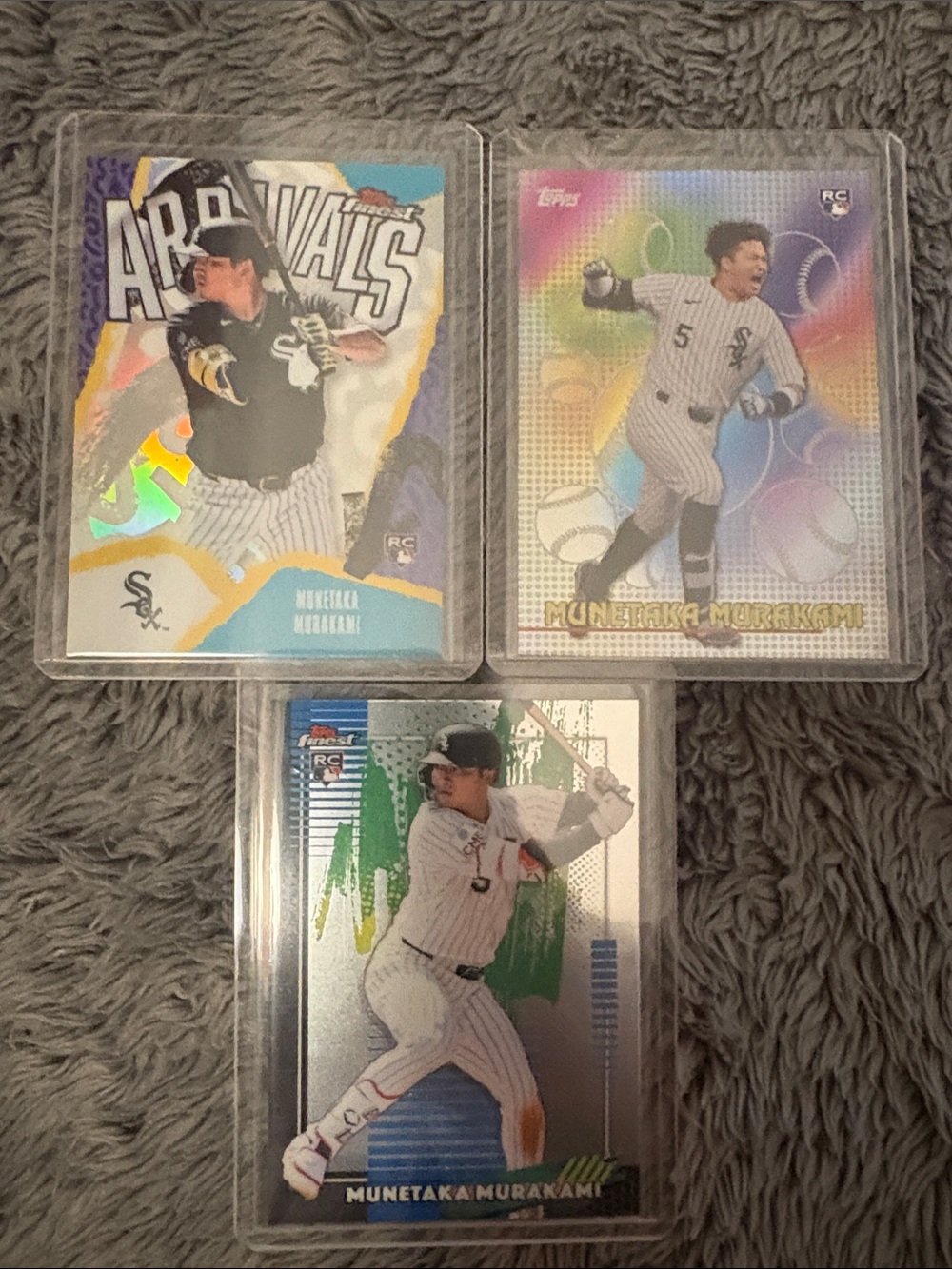 Munetaka Murakami Chicago White Sox Rookie and Refractor baseball card